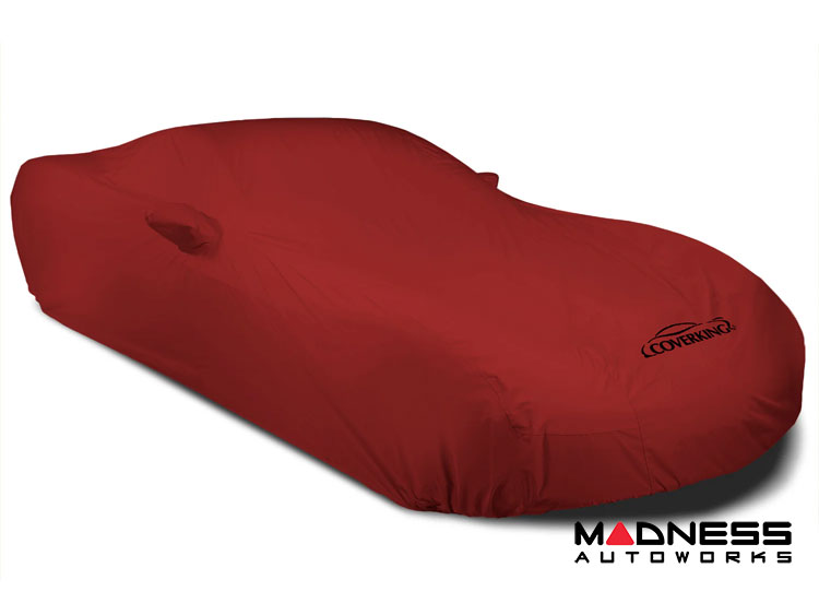 Volkswagen ID. Buzz Custom Fit Vehicle Cover - Stormproof - Red + Rear Passenger Charger Port Flap